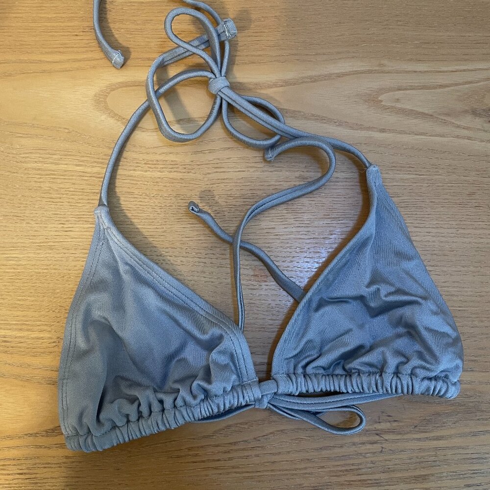 Nu Swim Drip Top Silver Size Small